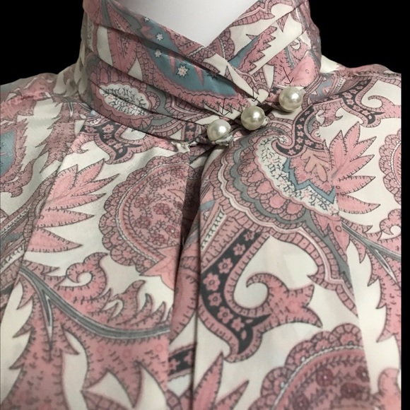 ALFRED DUNNER WOMENS FLORAL PAISLEY BLOUSE TOP - Picture 5 of 5